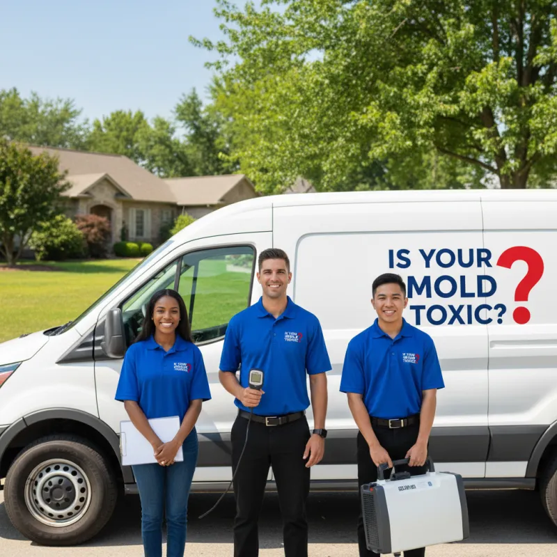 Is My Mold Toxic? certified team with branded van
